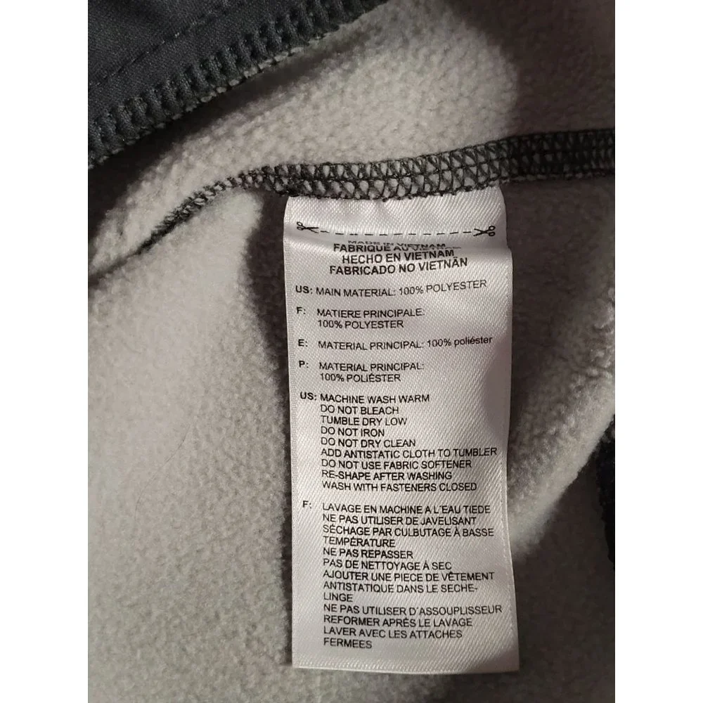🌼HP🌼 Adidas Women's ClimaWarm Full Zip Heather Gray/Black Fleece Jacket - M - Picture 11 of 11